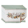 Dii Thankful Reversible Embellished Placemat Set 4 Piece