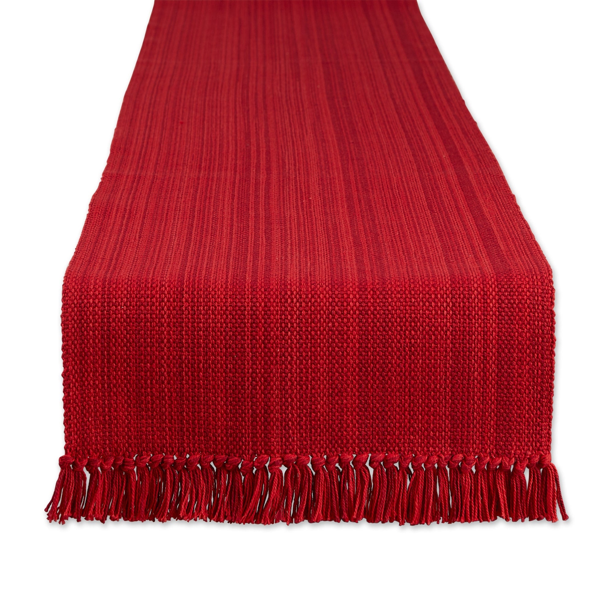 Dii Variegated Taupe Fringe Table Runner