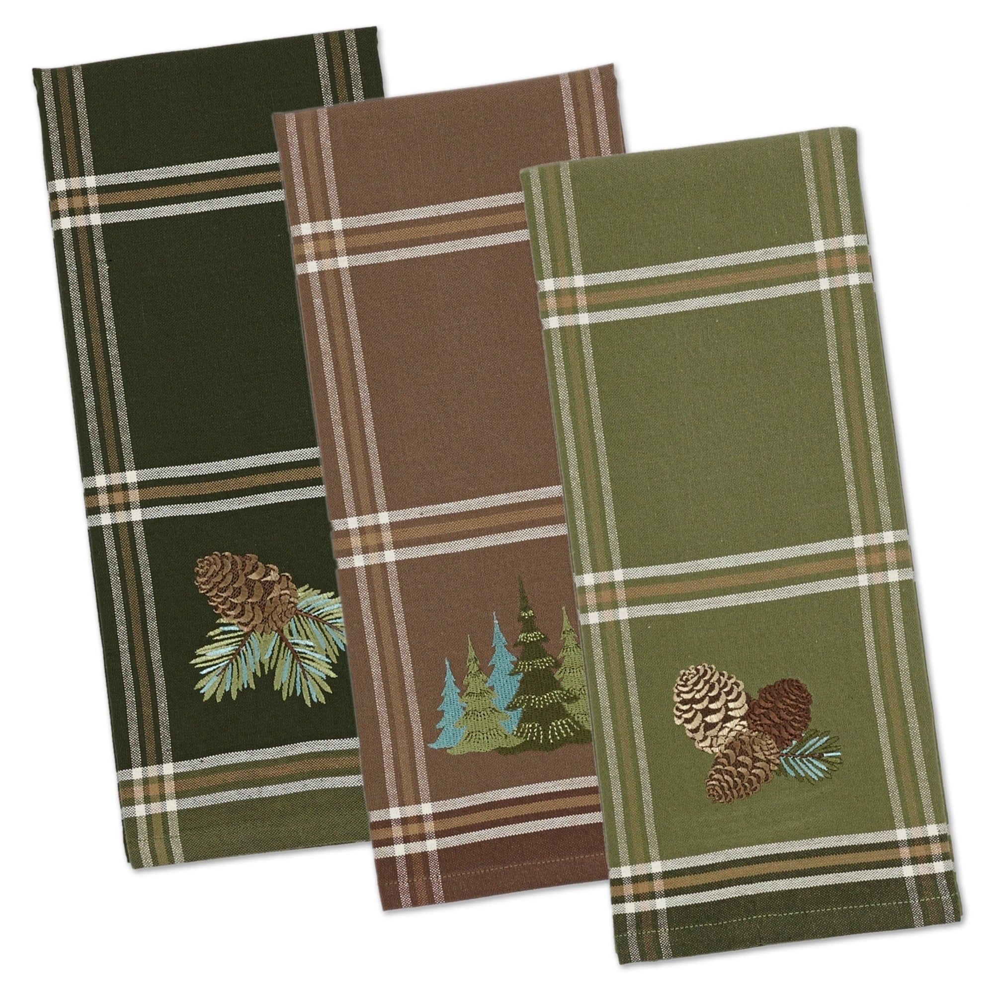 Dii Walk In The Woods Jacquard Dishtowel Set Of 3