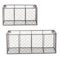 Dii Wall Mount Chicken Wire Basket Set Of 2 Small