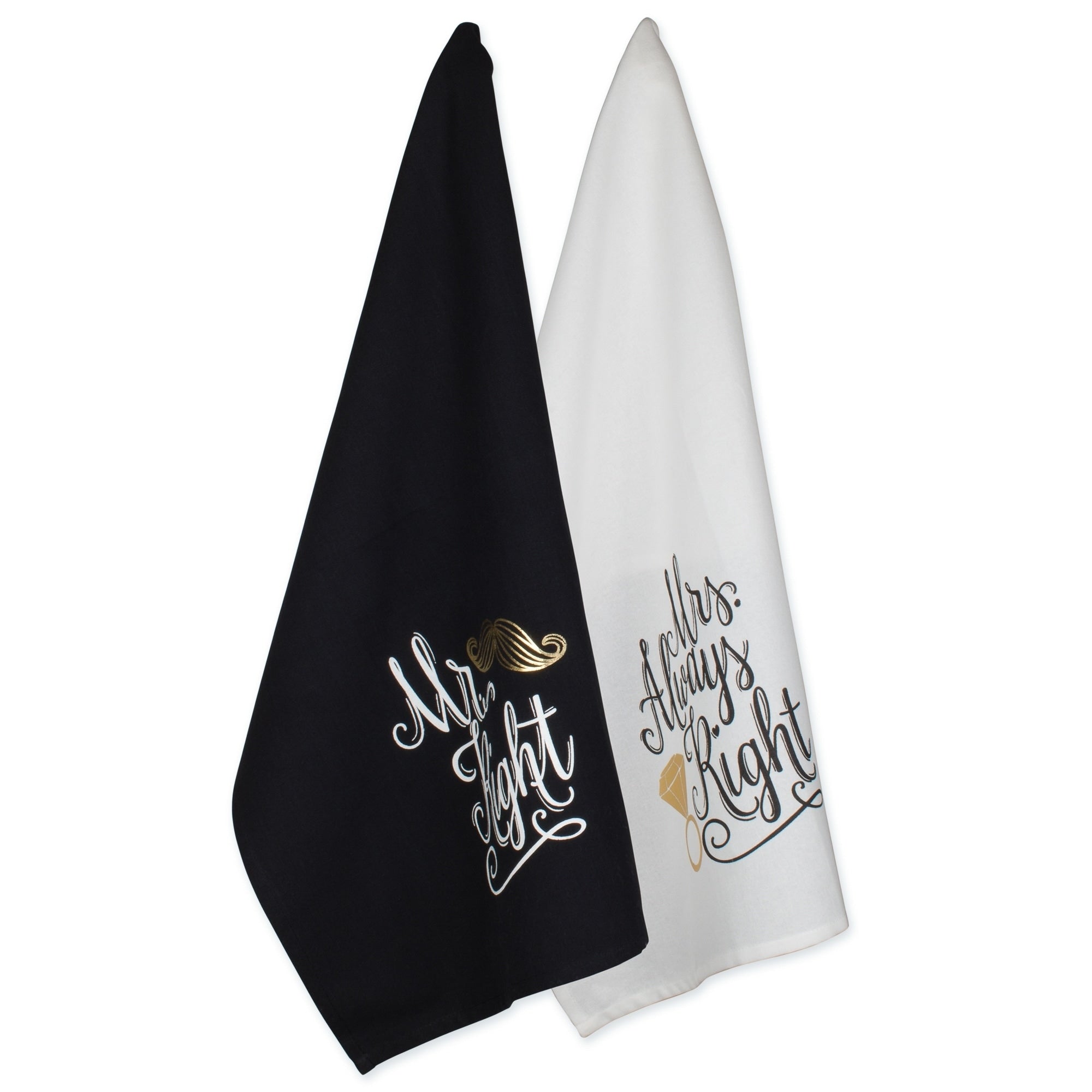 Dii Wedding Themed Embellished Dishtowel Set Of 4