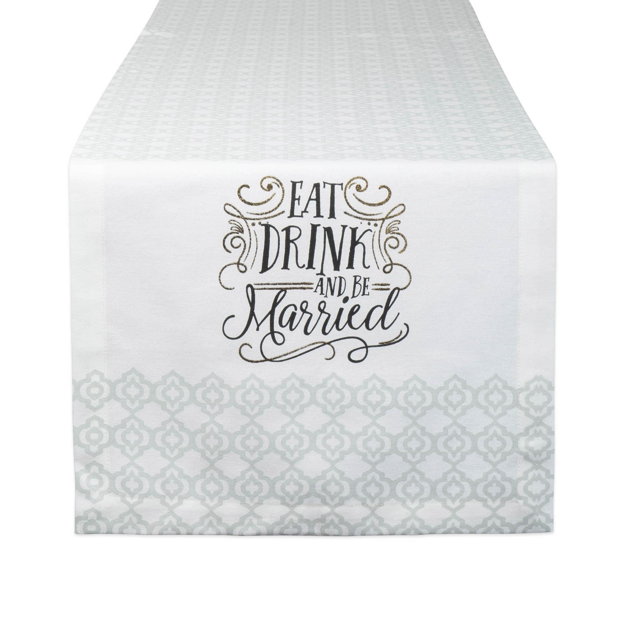 Dii Eat Drink Be Married Table Runner