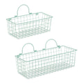 Dii Wire Wall Basket Set Of 2 Grey