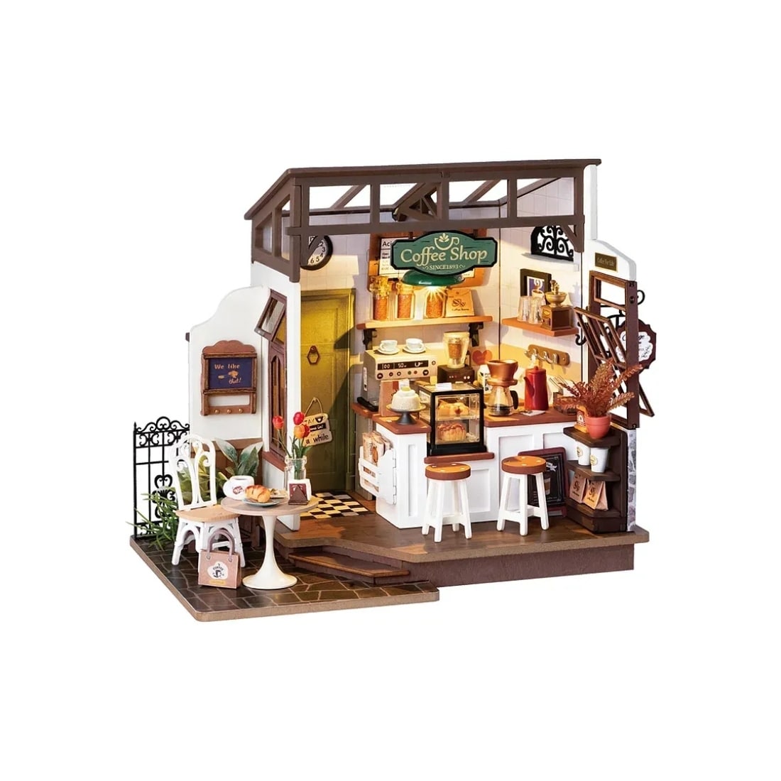 Diy 3D House Puzzle No17 Cafe 183Pcs