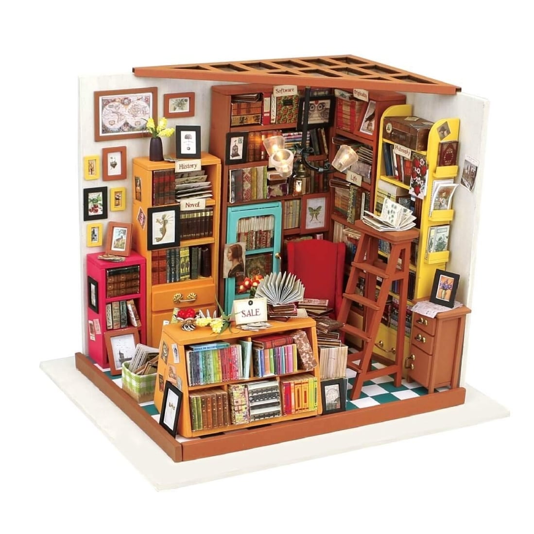 Diy 3D House Puzzle Sams Study 221 Pcs