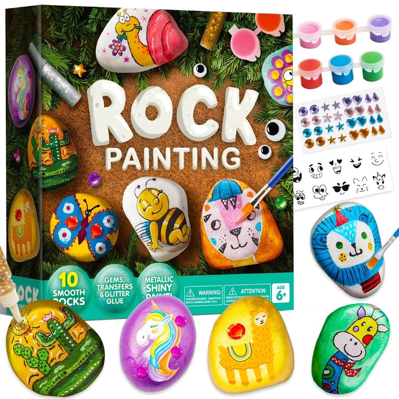 Diy Rock Painting Kit For Kids Multicolor