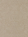 Pure Strawberry Thief Wallpaper by Morris & Co. Swatch, Taupe and Silver