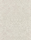 Pure Strawberry Thief Wallpaper by Morris & Co. Swatch, Ecru and Cream