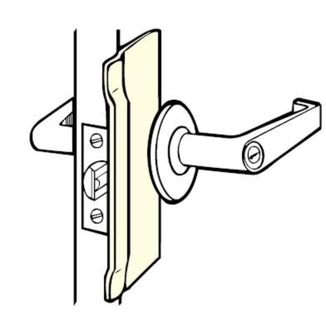 Don Jo Blp 207 Keyed Entry Lever Latch For Escutcheons To 3 3 4 Silver Coated