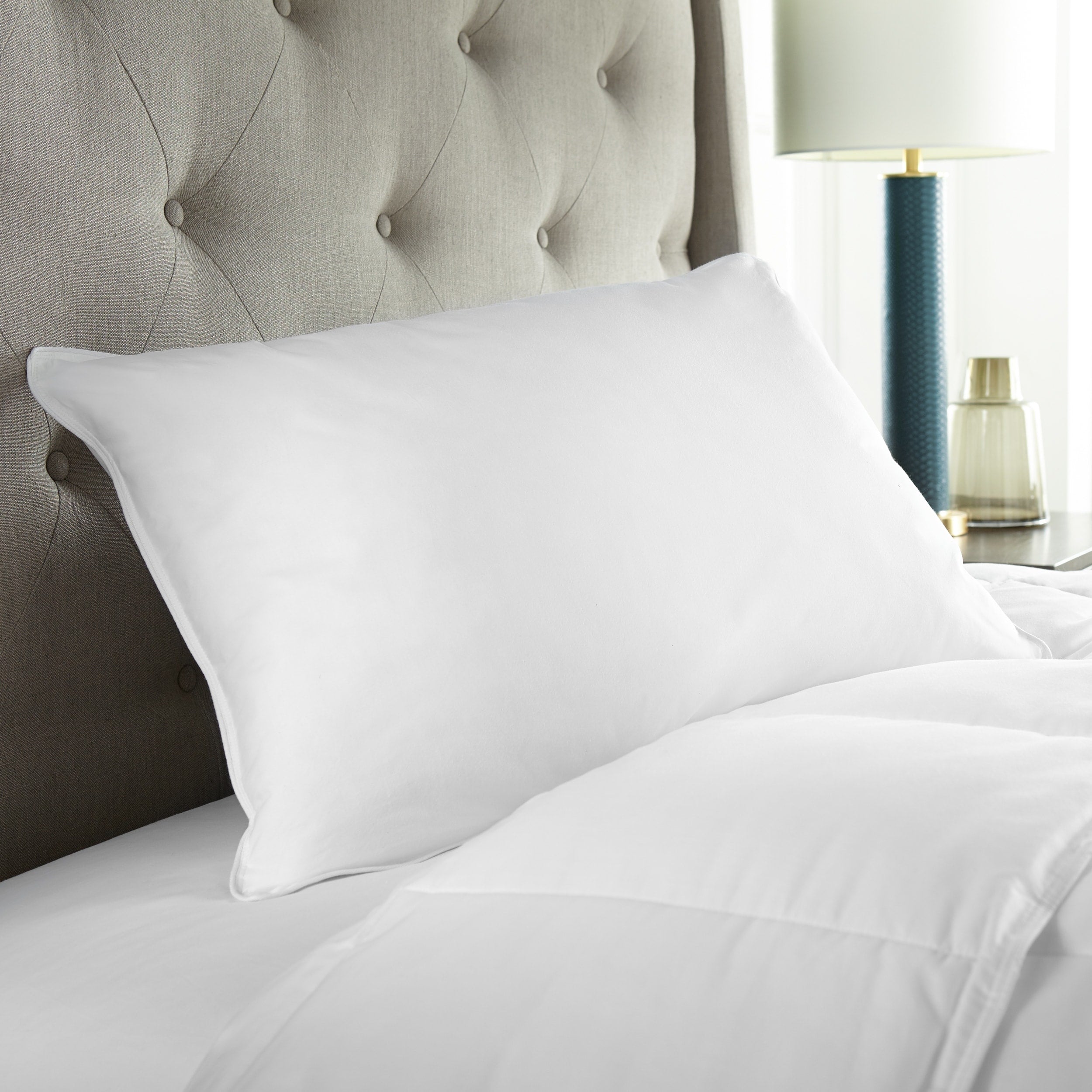 Downlite Fiber Pillow Hypoallergenic Down Alternative Medium Support Assembled In The Usa N A