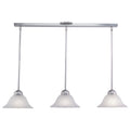 Vaxcel Da Vinci 3L Mini Pendant Brushed Nickel