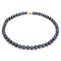 Davonna 14K Gold 6 7Mm Black Freshwater Pearl Necklace