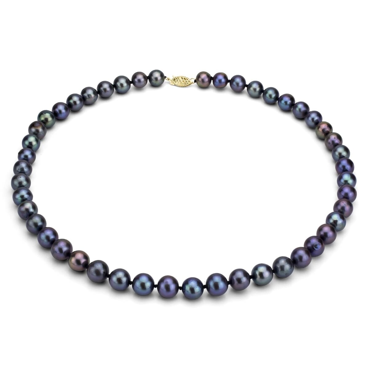 Davonna 14K Gold 6 7Mm Black Freshwater Pearl Necklace