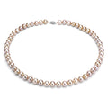 Davonna Silver Pink Fw Pearl 24 Inch Necklace 6.5 7 Mm