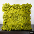 Daba Felt Flowers Decorative Pillow 22 X 22
