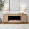 Dahlia 76 Smart Landscape Electric Fireplace Tv Stand By Real Flame