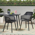 Dahlia Outdoor Modern Dining Chair Set Of 2 By Christopher Knight Home 22.50 W X 21.50 D X 33.00 H
