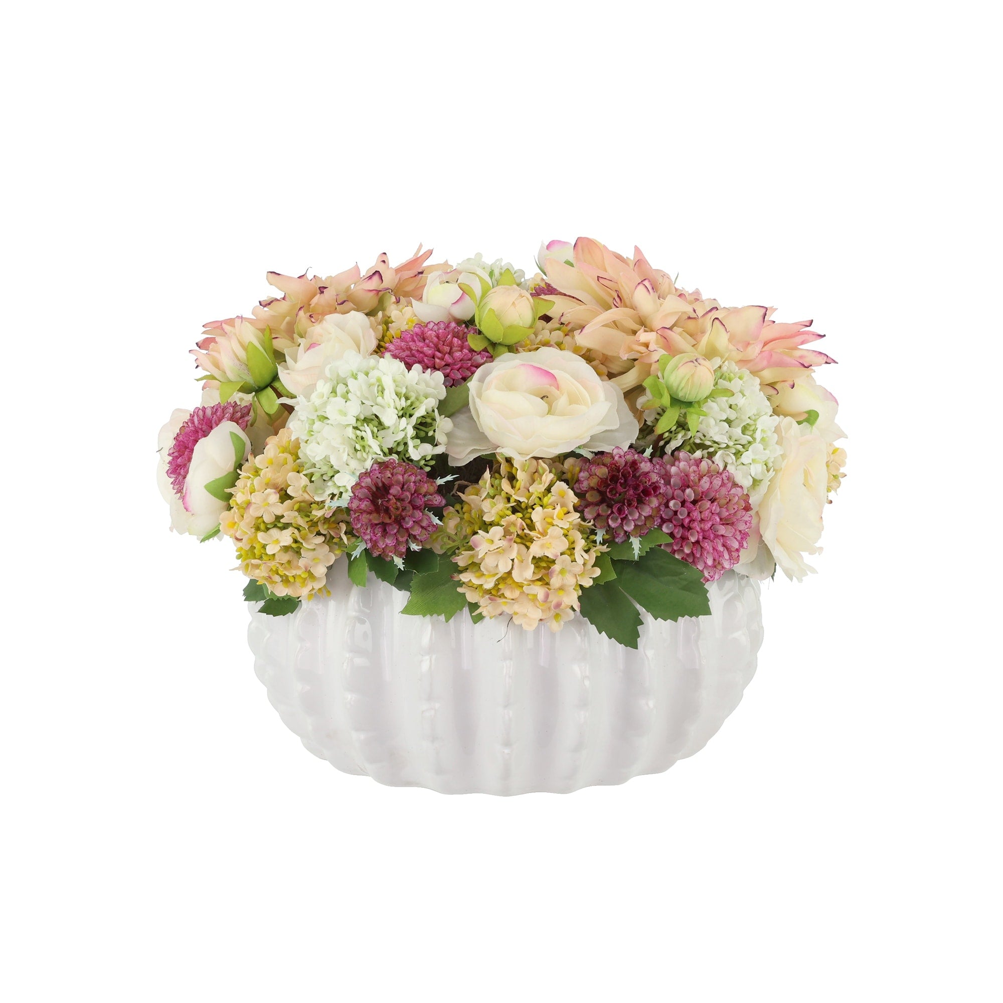 Dahlia And Ranunculus Centerpiece 11