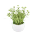 Dahlias In Round Fiberstone Planter 31