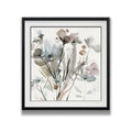 Dainty Blooms I Custom Framed Print Blue White Grey Yellow Green Silver Gold