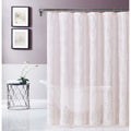 Dainty Home Stella Chenille Embroidered Shower Curtain