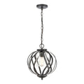 Daisy 12 Inch Wide 1 Light Pendant In Midnight Bronze 12In W X 12In D X 16In H