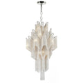 Daisy 17 Light Down Chandelier With Chrome Finish