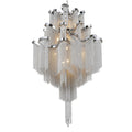 Daisy 17 Light Down Chandelier With Chrome Finish