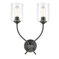 Daisy 20 High 2 Light Sconce Midnight Bronze 20 Inch Tall