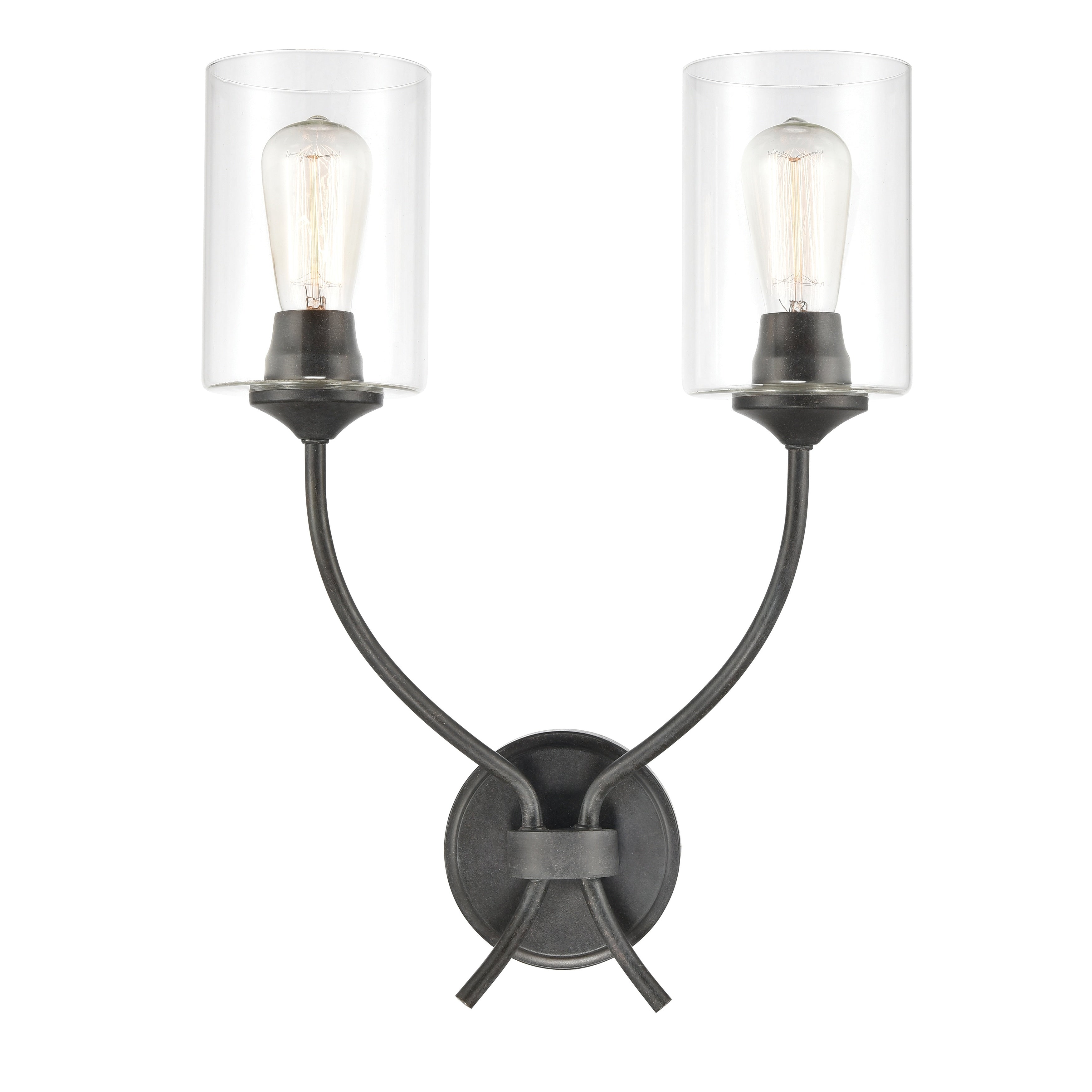 Daisy 20 High 2 Light Sconce Midnight Bronze 20 Inch Tall