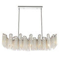 Daisy 7 Light Down Chandelier With Chrome Finish