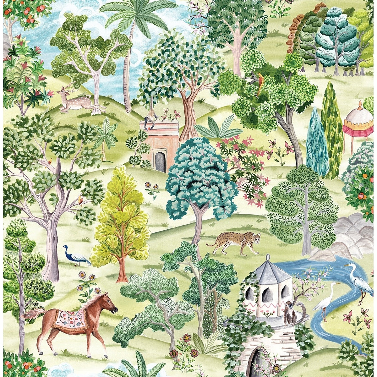 Daisy Bennett Designs Mystical Garden Premium Matte Non Woven Peel And Stick Wallpaper 20.5 In. W X 18 Ft. L