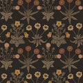 Daisy Chocolate And Paprika Peel And Stick Wallpaper