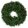 Dakota Red Pine Artificial Christmas Wreath 24 Inch Unlit Green