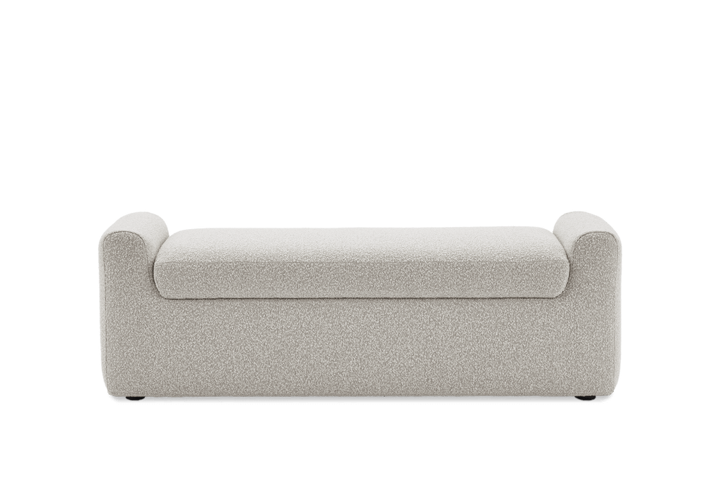Dakota Performance Bouclé Storage Bench