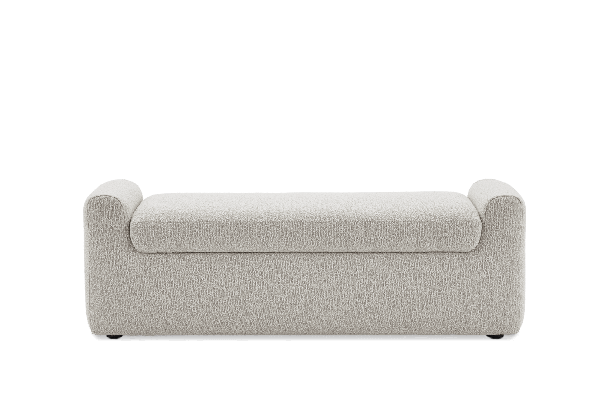 Dakota Performance Bouclé Storage Bench