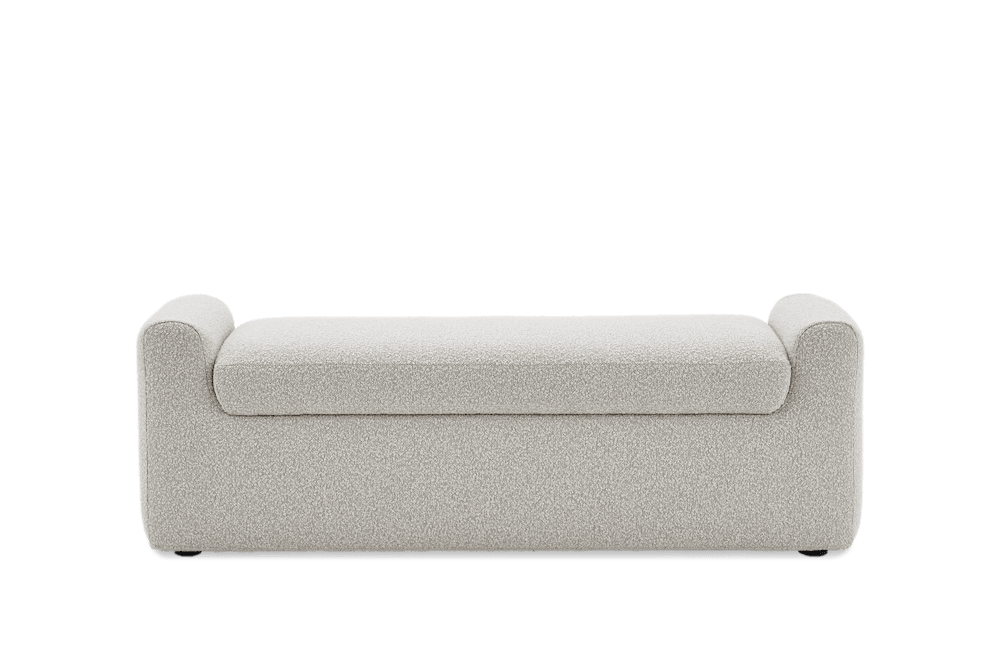 Dakota Performance Bouclé Storage Bench