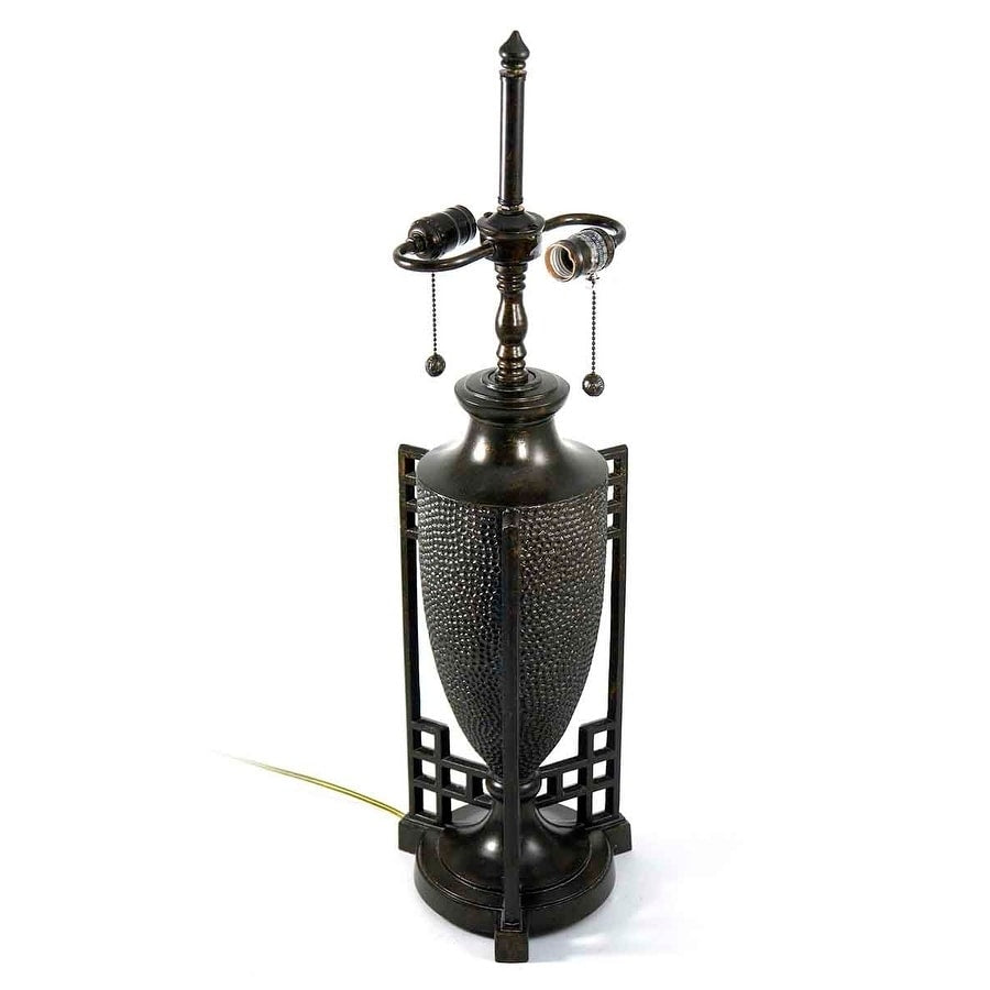 31 H In. Fieldstone 2 Light Metal Lamp Base Mpn 369