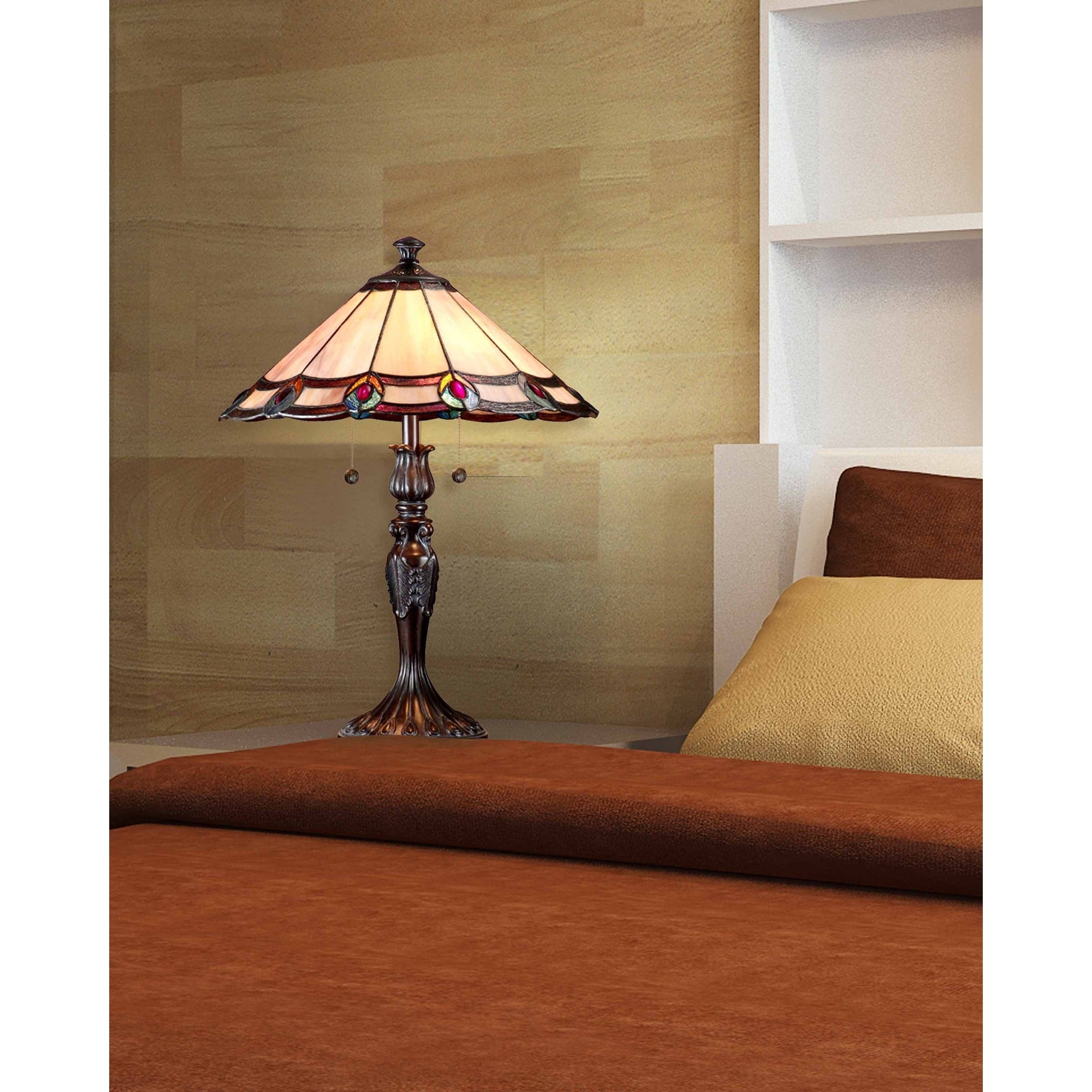 Springdale 22 H Aldridge Peacock Table Lamp