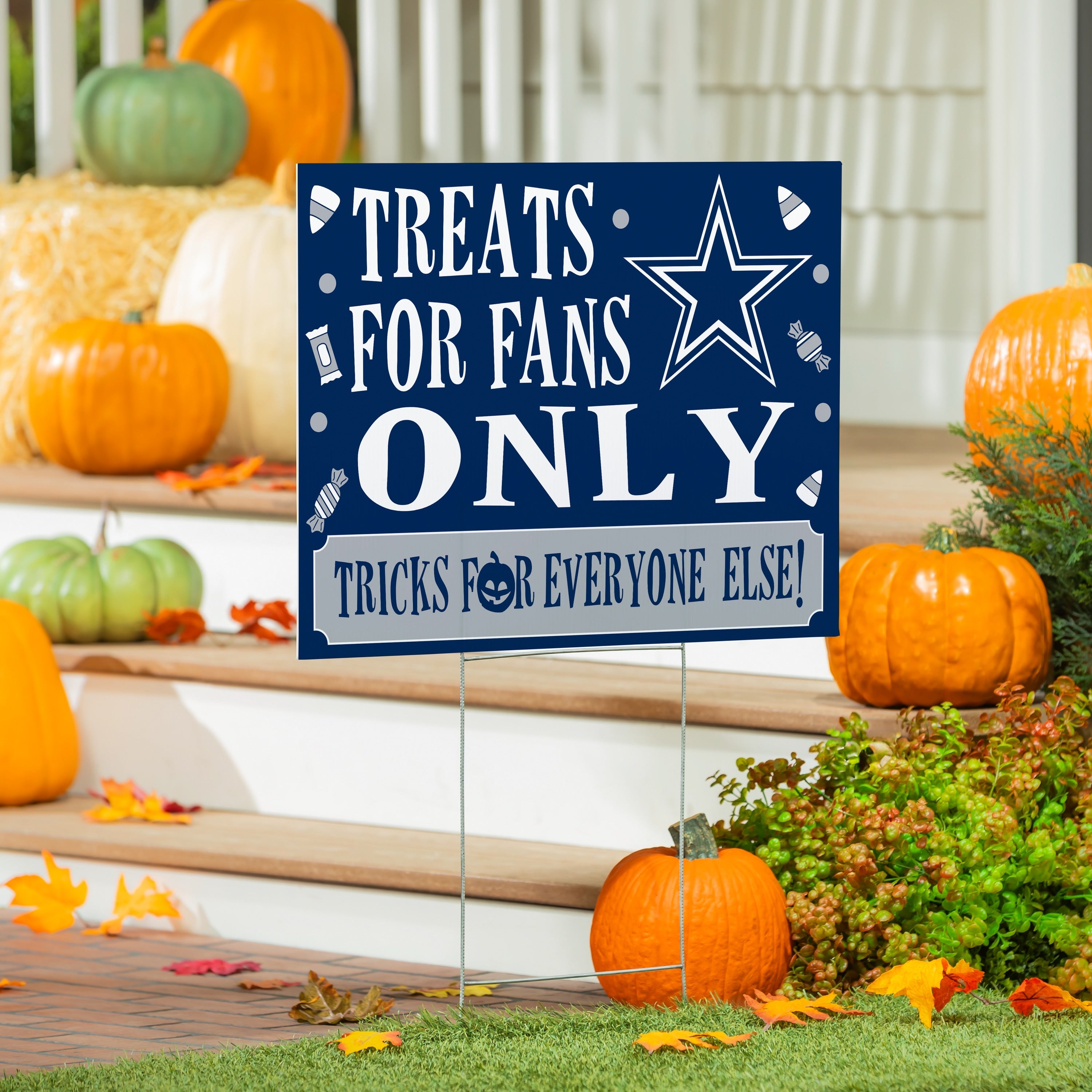 Dallas Cowboys Yard Sign Halloween Treats For Fans