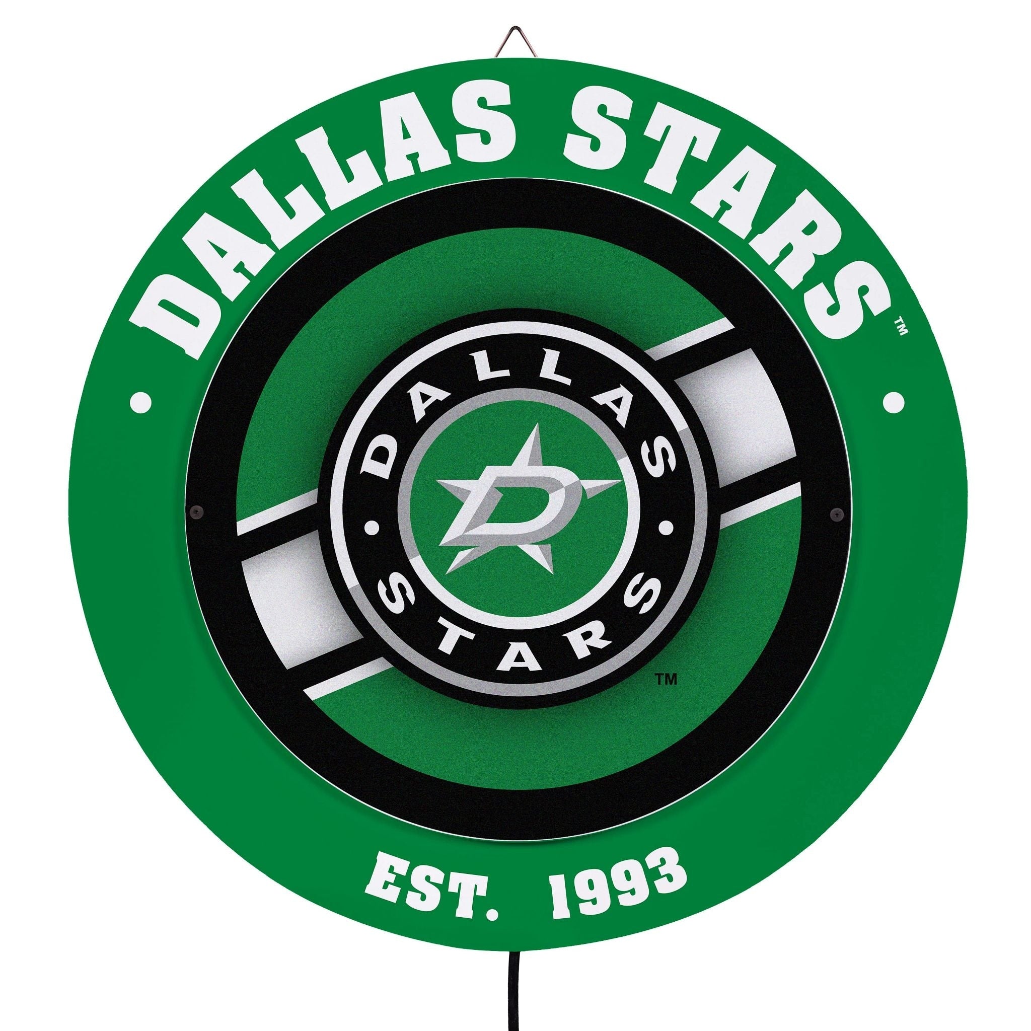 Dallas Stars Led Metal Lit Wall Sign Decor