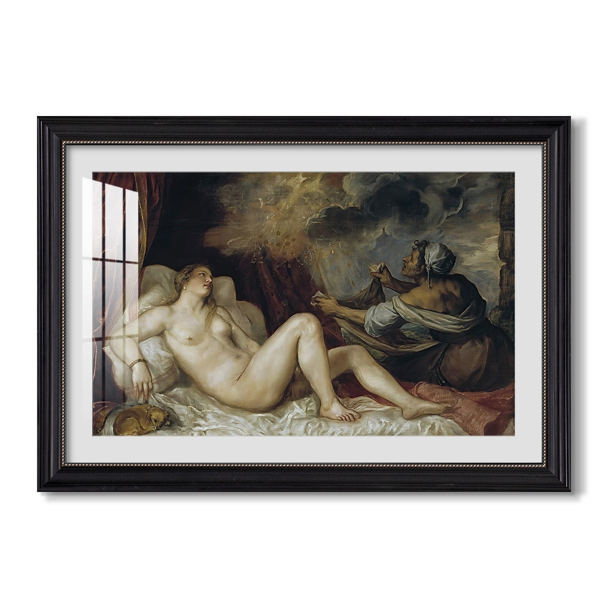 Danae C 1560 1565 Titian Custom Framed Print