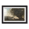 Dance Under C 1865 1870 Jean Baptiste Camille Corot Custom Framed Print