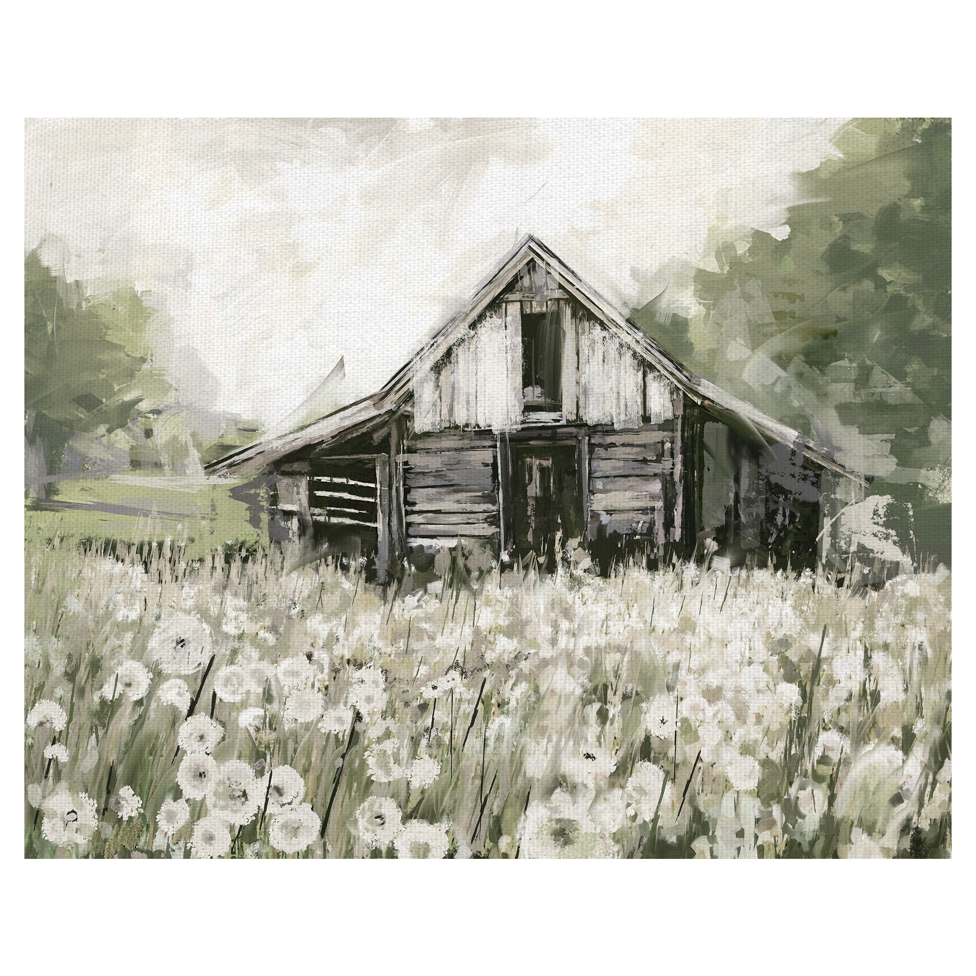 Dandelion Barn By Studio Arts Wrapped Canvas Art