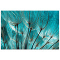 Empire Art Dandelion Frameless Tempered Art Glass Wall Art Multi Color