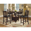 Copper Grove Mansa Black And Espresso 7 Piece Counter Height Dining Set