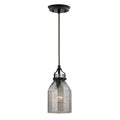 Danica 5 Inch Wide 1 Light Pendant In Oil Rubbed Bronze 5In W X 5In D X 10In H