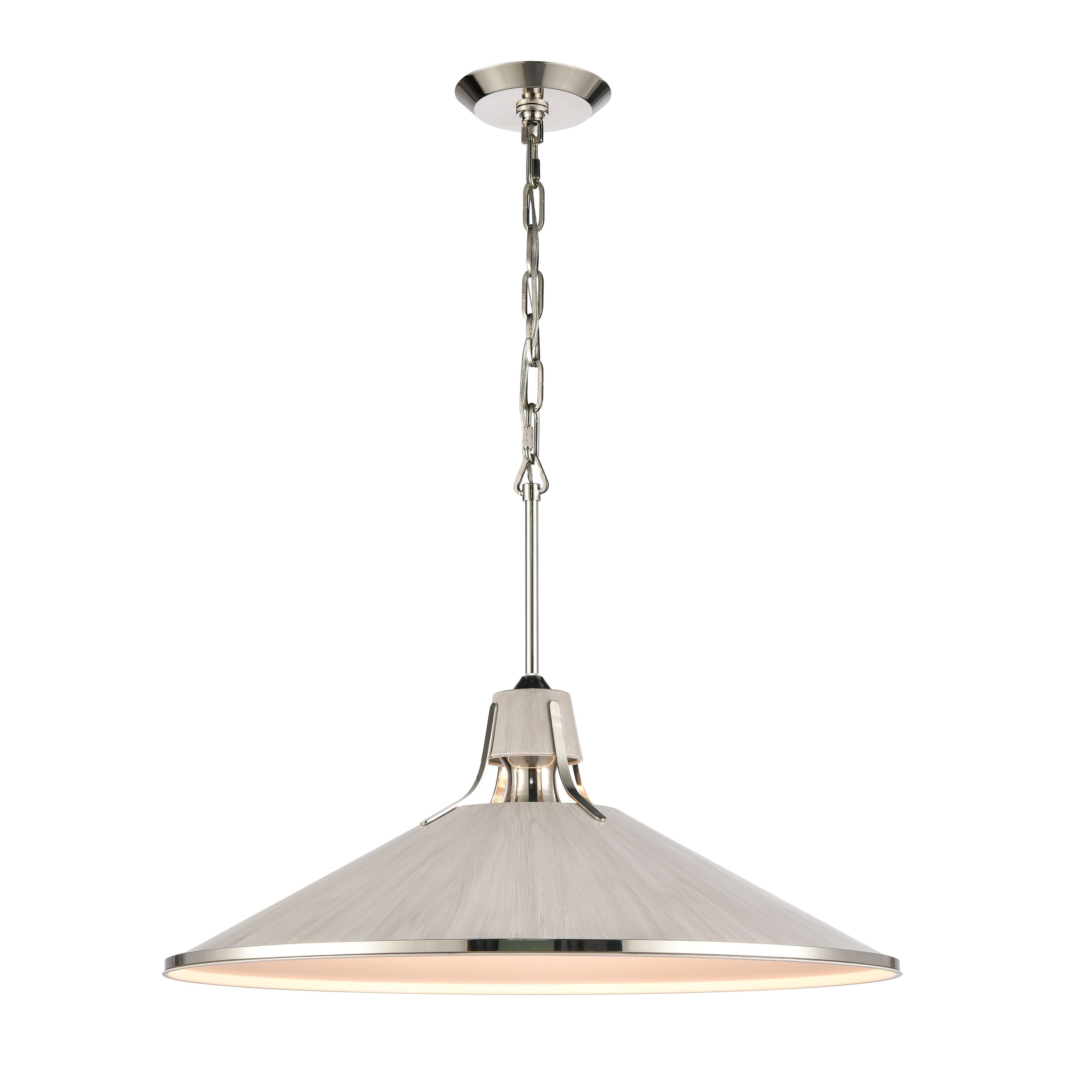 Danique 24 Inch Wide 1 Light Pendant In Sunbleached Oak 24In W X 24In D X 10In H