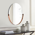Dante Round Rose Gold Mirror