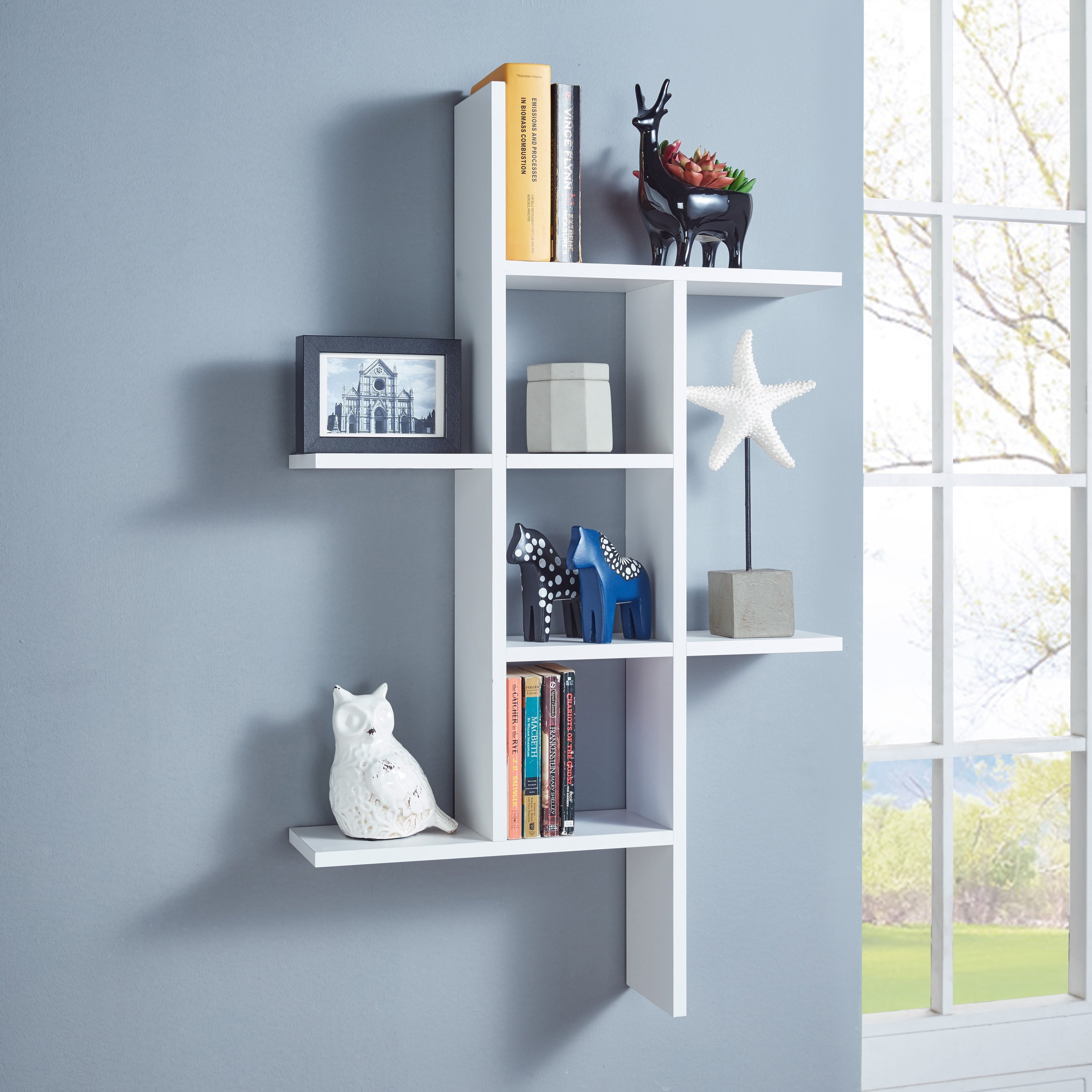 Danya B. Cantilever Wall Shelf White